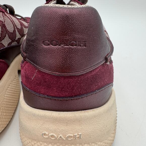 Coach Canvas Logo Suede Lace Up Sneaker FG5057 Shoes Women’s Size 9.5B - Picture 5 of 8